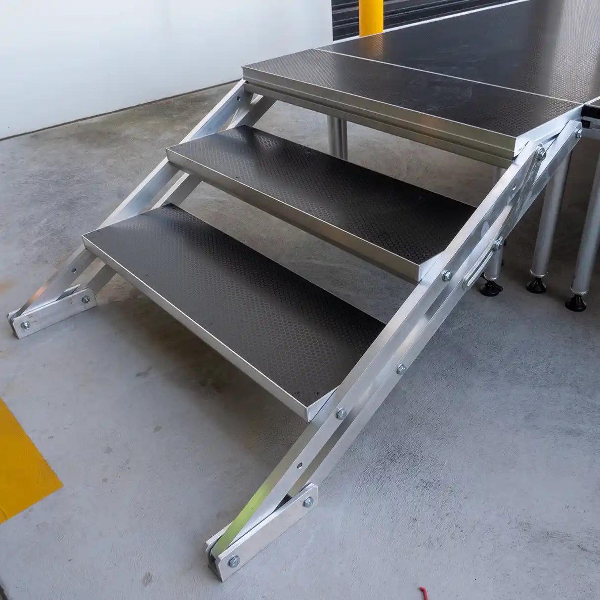 Adjustable 3-Step Portable Stage Stairs