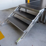 Adjustable 3-Step Portable Stage Stairs