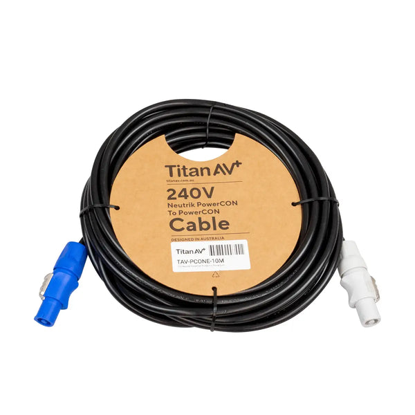 Titan AV 10m Neutrik PowerCon To Neutrik PowerCon