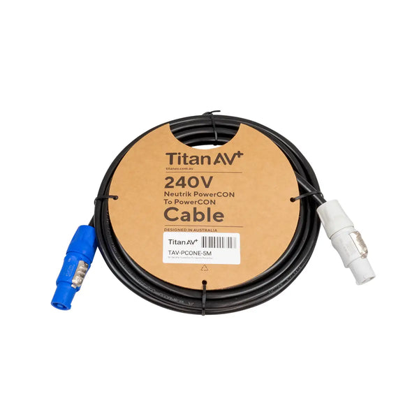 Titan AV 5m Neutrik PowerCon To Neutrik PowerCon