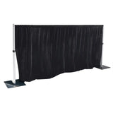 3m x 1.5m Pipe and Drape Stand with Black Velvet Drape