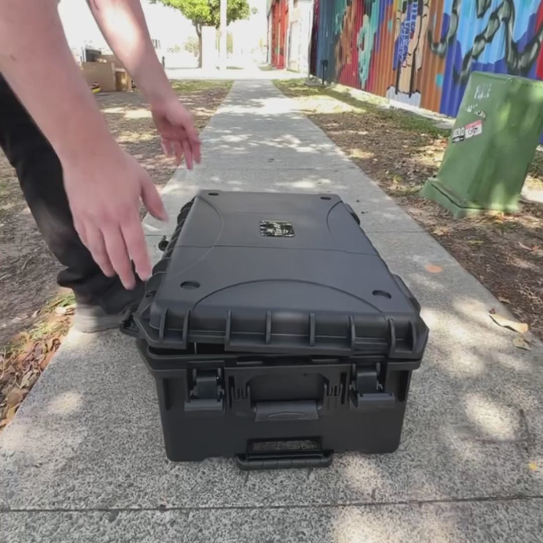 3RU Fly Rack & Wheeled Hard Case