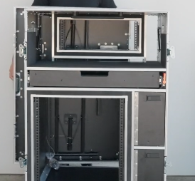 Single Monitor Broadcast Workstation Road Case