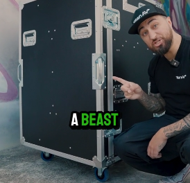 Single Monitor Broadcast Workstation Road Case