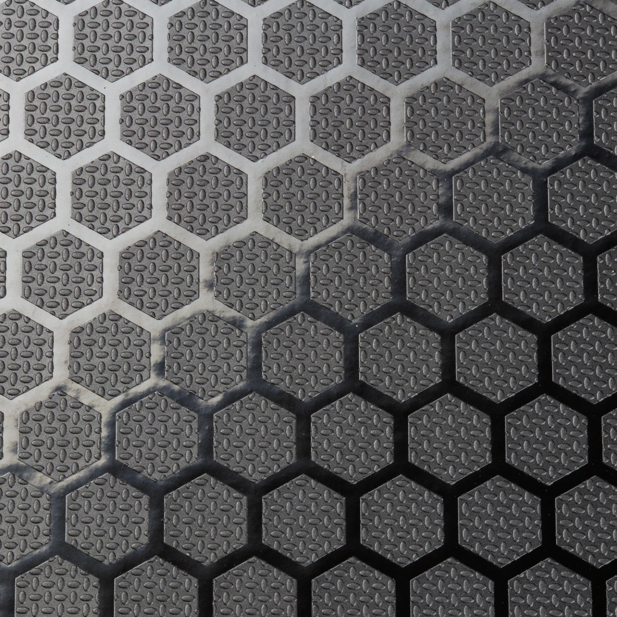 Plywood with Hexa Pattern, 1220x1220x12mm, Black