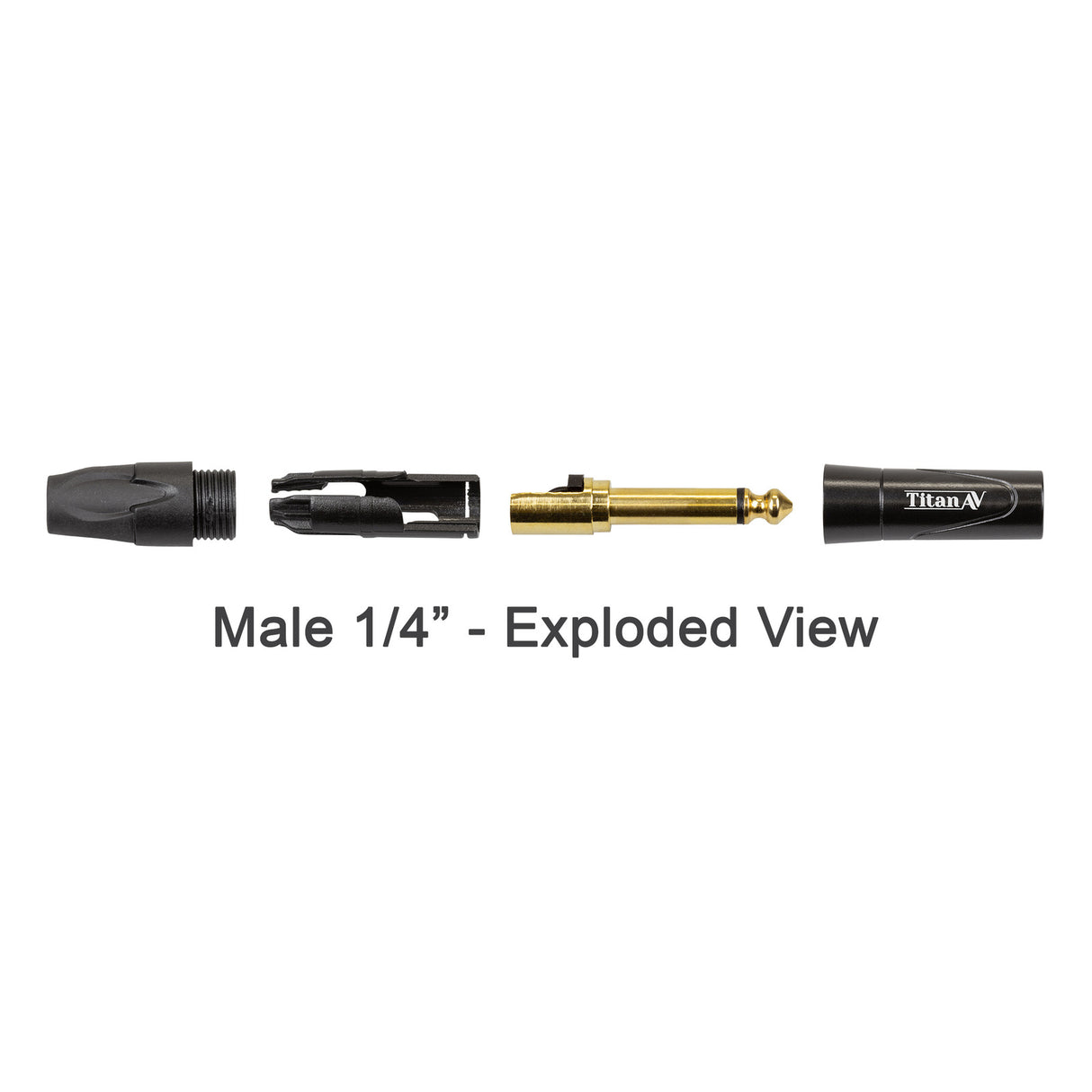 1m 1/4" Mono Jack to 1/4" Mono Jack TS 8 Channel Titan AV Multicore Loom Cable Stage Snake