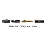 1m 1/4" Mono Jack to 1/4" Mono Jack TS 8 Channel Titan AV Multicore Loom Cable Stage Snake