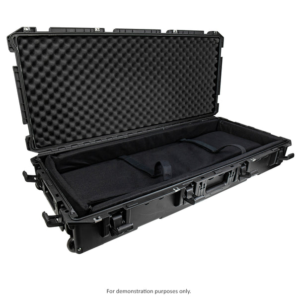 4003 - Long Wheeled Hard Case with Padded Divider & Straps