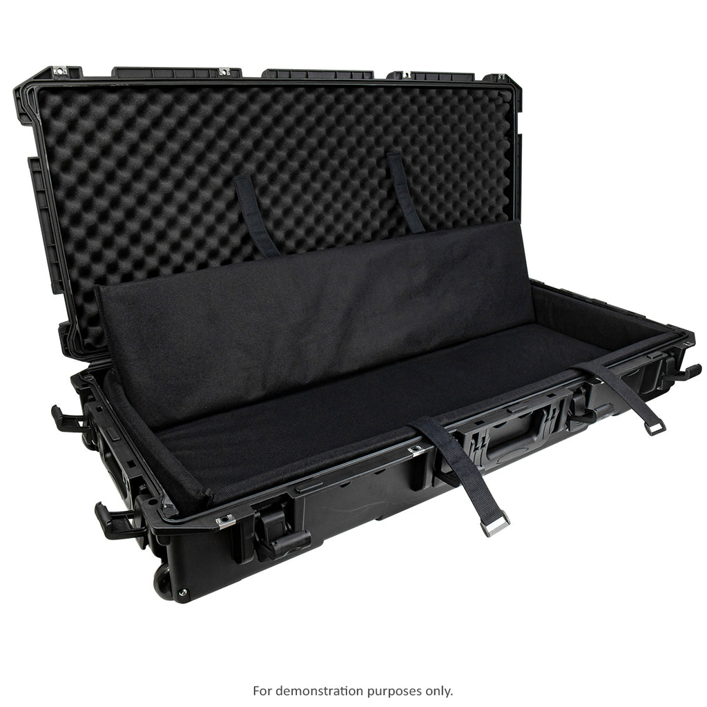 4003 - Long Wheeled Hard Case with Padded Divider & Straps