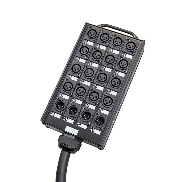 30m Multicore Cable Stage Box, 16 Send, 4 Return