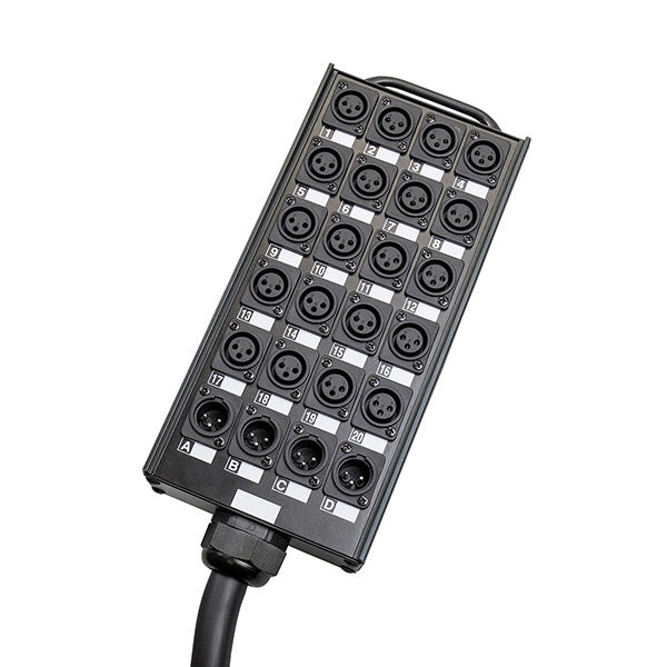 20m Multicore Cable Stage Box, 20 Send, 4 Return