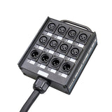 20m Multicore Cable Stage Box, 8 Send, 4 Return
