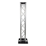 Box Truss Lighting Stand 2.5m Trussing, Steel 500mm Base & Top Plate