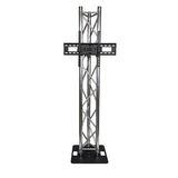 2m Tri Truss Flat Mount TV Stand with 500mm Steel Base