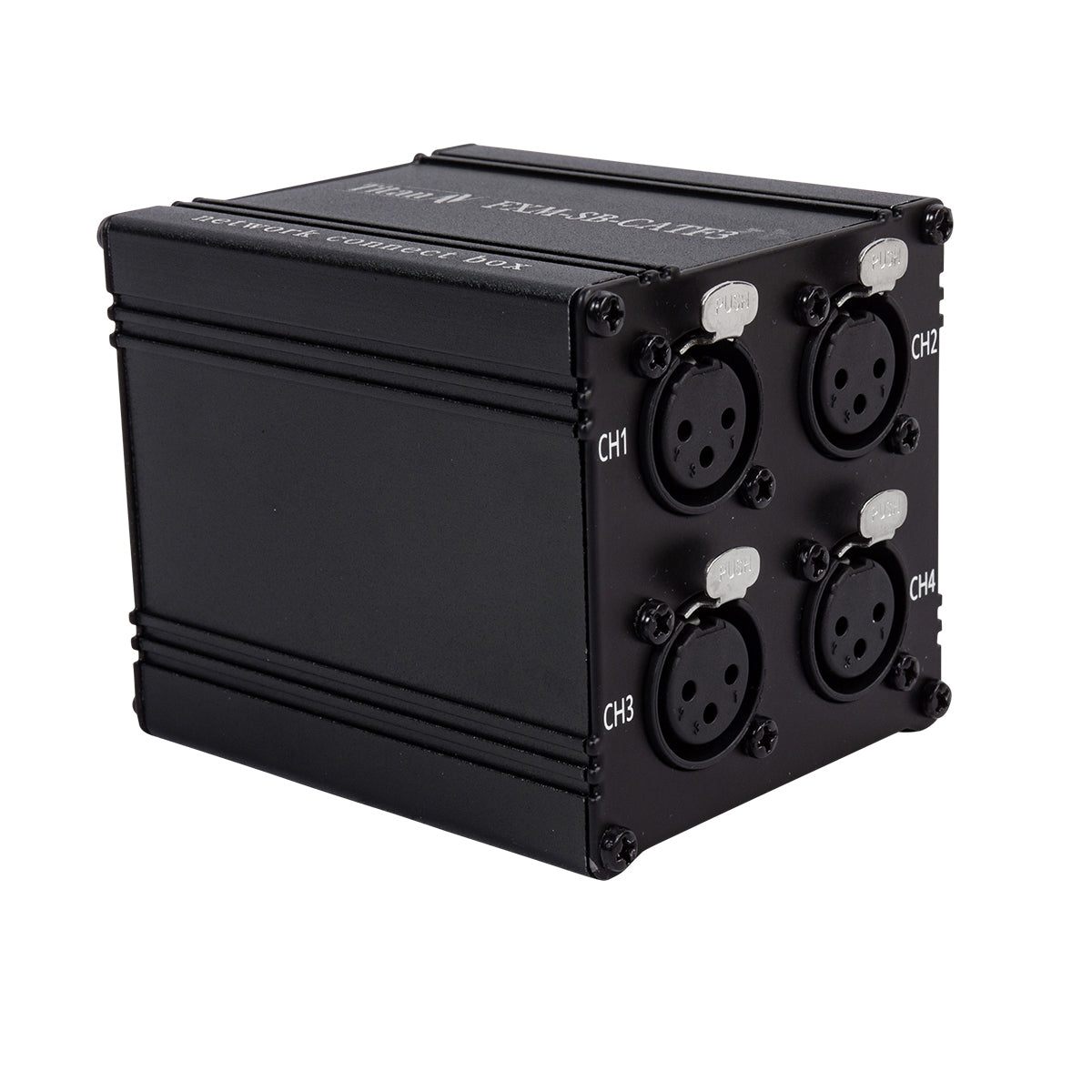 RJ45 EtherCON Quad XLR-F Stage Box to Quad XLR-M Tails