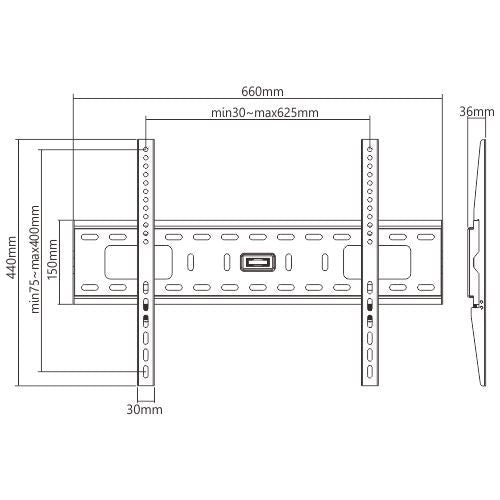 Titan AV TV Wall Mount Bracket 37-90