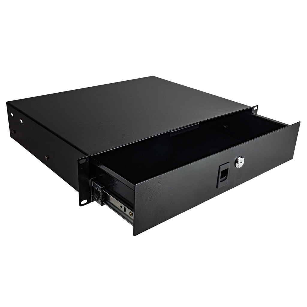 2U Rack Drawer | 350mm Deep | Secure Rack Storage | Titan AV