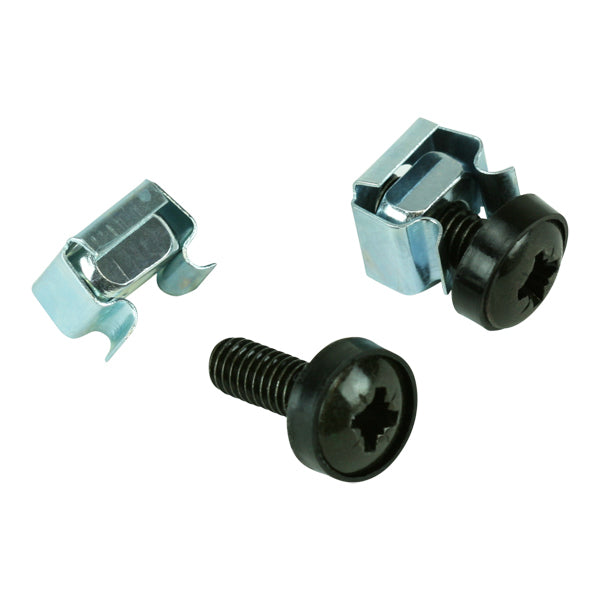 Server Cabinet Cage Nuts & Screws, Pack of 20