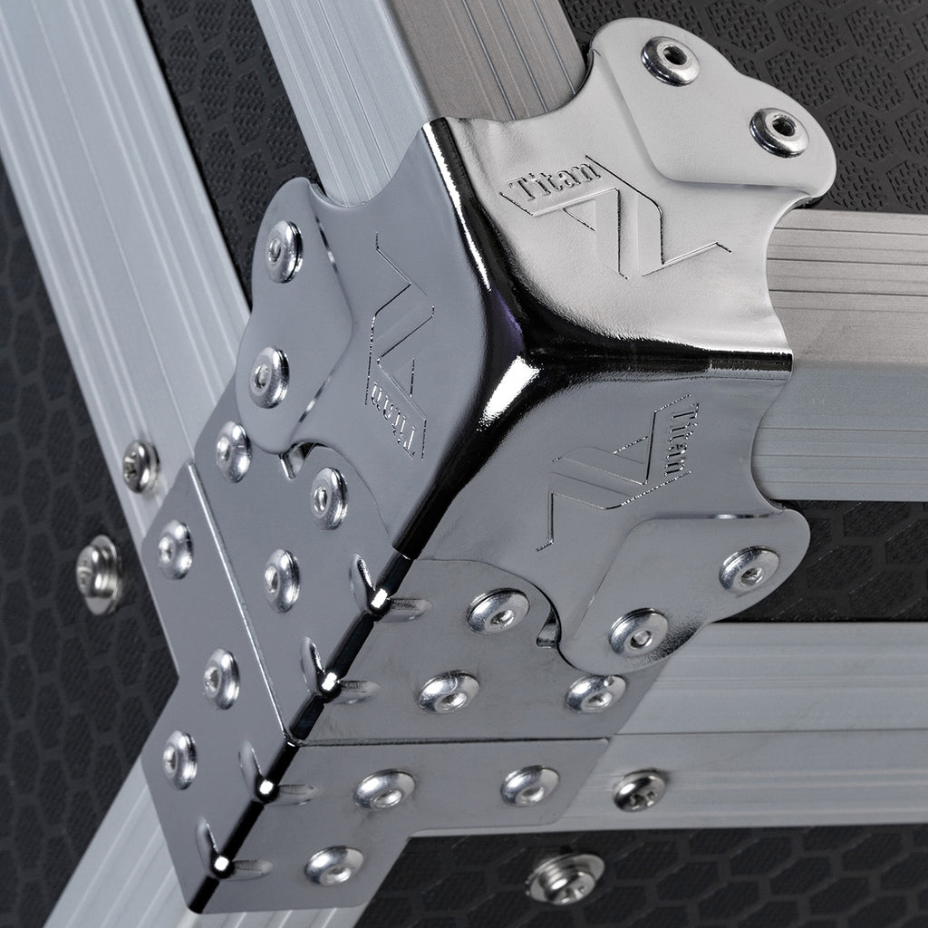 Titan AV 10RU Mixer Rack and 16RU Rack Case Workstation.