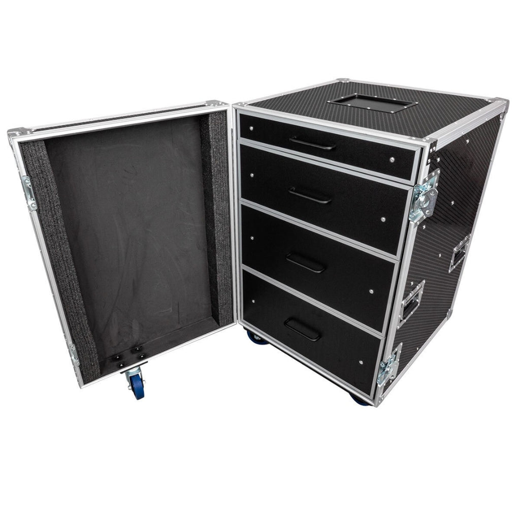 Titan AV 4 Drawer Workstation Road Case - Organized & Mobile AV Workspace