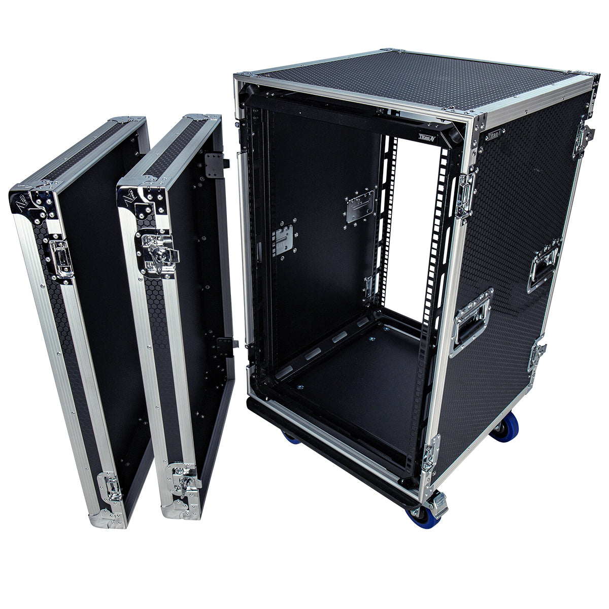 16RU Shock Rack Case | 550mm Deep | Large AV Equipment Case – Titan AV