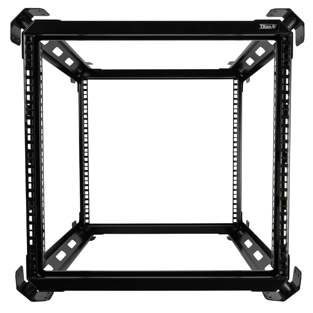 Titan AV 19” 10RU Shock Mount Rack System – 550mm Deep