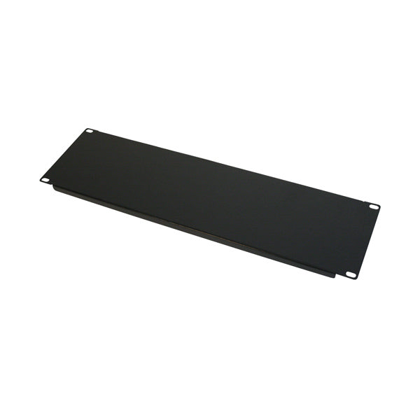 3RU 19" Blank Panel, Black