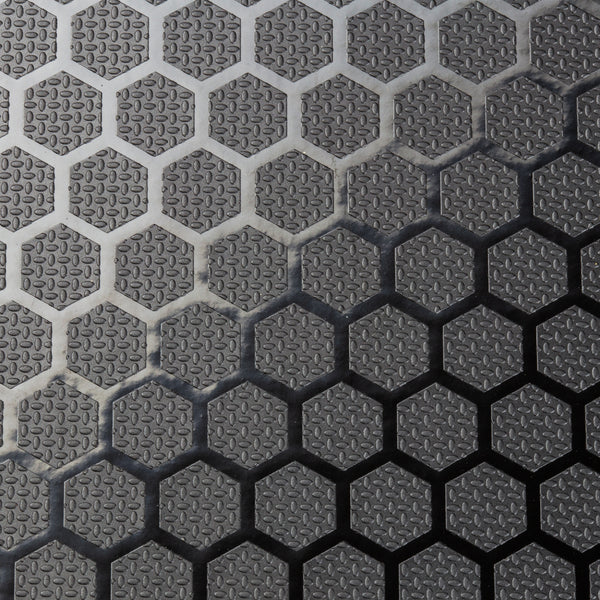 Hexa Pattern Black Laminated Plywood