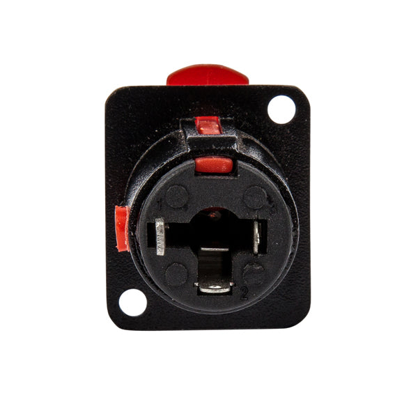1/4" Stereo Chassis Mount Jack Socket TRS Lock