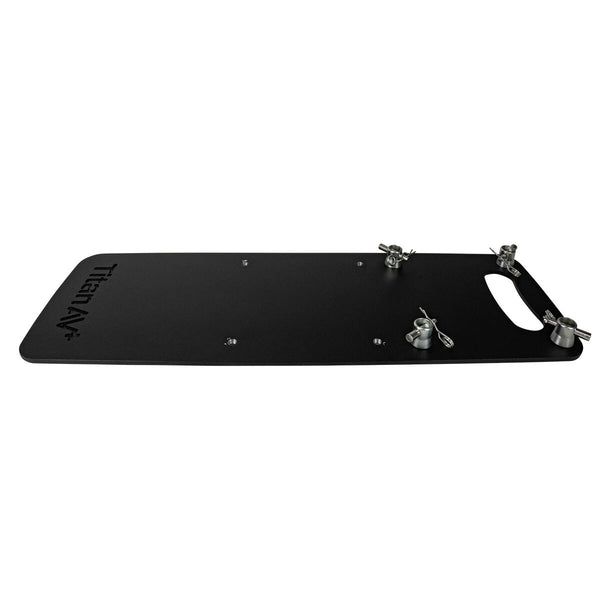 Titan AV 650 x 250 Aluminium Base Plate - 200 Truss, Black
